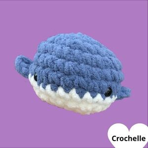 Crochet Blue Whale Plush